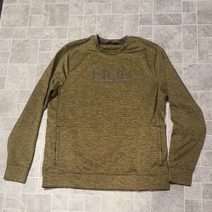 Huk Fishing Mens Crewneck Pullover sz L Long Sleeve Shirt